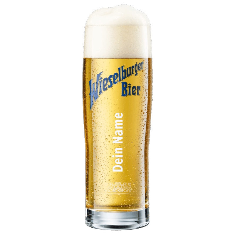 Wieselburger Geschenkbox mit personalisiertem Glas